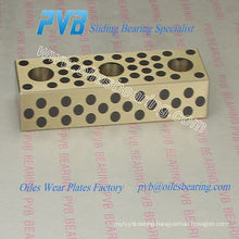 oiles carbon graphite plates, bronze graphite wear plates, UPW graphite bronze sliding plate